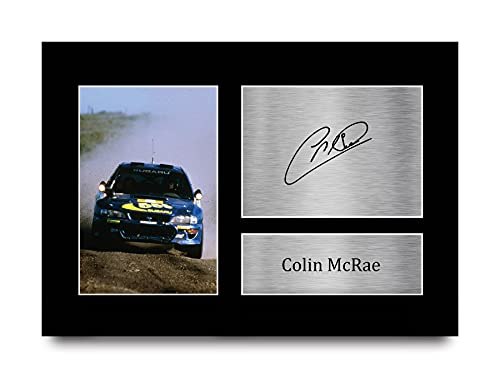 HWC Trading Kunstdruck Wandbild für Heimbüro: Colin McRae Rallye-Autorenn-Fans, A4, Metallrahmen, Querformat, Matte und Metallic HWC Trading Kunstdruck Wandbild für Heimbüro: Colin McRae Rallye-Autorenn-Fans, A4, Metallrahmen, Querformat, Matte und Metallic von HWC Trading