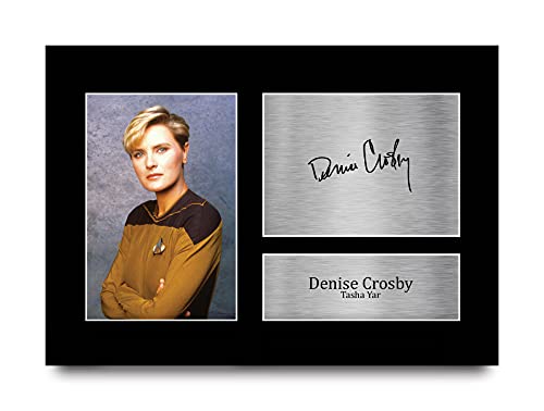 HWC Trading A4 Denise Crosby Star Trek Tasha Yar Geschenke Gedruckt Signiert Autogramm Bild Für Fernsehshow Fans von HWC Trading