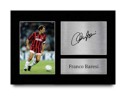 HWC Trading A4 Franco Baresi AC Mailand, gedrucktes Autogramm für Fans und Fans, A4 von HWC Trading