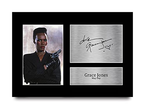 HWC Trading A4 Grace Jones James Bond A View to a Kill Geschenke Gedruckt, Signiert Autogramm Bild Für Film-Erinnerungsstücke-Fans von HWC Trading