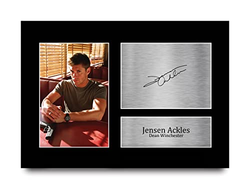 HWC Trading A4 Jensen Ackles Supernatural Geschenke Gedrucktes Signiertes Autogramm Foto für Fans von Fernsehshows von HWC Trading