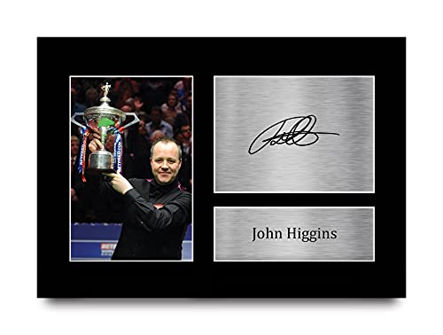 HWC Trading A4 John Higgins Snooker Geschenke Gedrucktes Signiertes Autogramm Foto für Fans von Snooker Memorabilien von HWC Trading