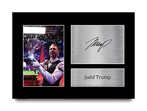 HWC Trading A4 Judd Trump Snooker Geschenke Gedrucktes Signiertes Autogramm Foto für Fans von Snooker Memorabilien von HWC Trading