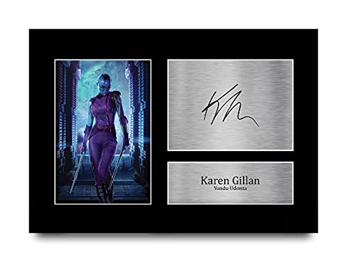 HWC Trading A4 Karen Gillan Guardians of the Galaxy Nebula Geschenke Gedruckt, Signiert Autogramm Bild Für Film-Erinnerungsstücke-Fans von HWC Trading