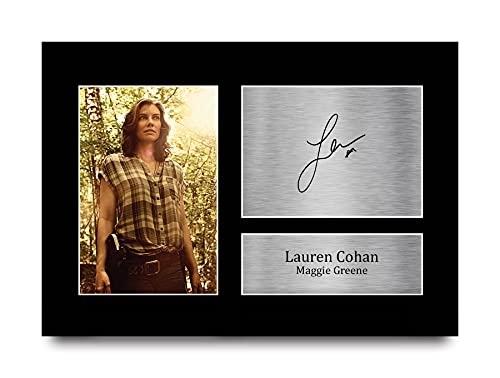 HWC Trading A4 Lauren Cohan The Walking Dead Maggie Grenne Geschenke Gedruckt Signiert Autogramm Bild Für Fernsehen Zeigen Fans von HWC Trading