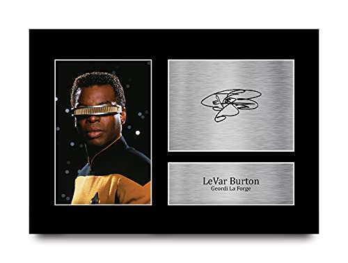 HWC Trading A4 LeVar Burnton Star Trek Geordi La Forge Geschenke Gedruckt Signiert Autogramm Bild Für Fernsehshow Fans von HWC Trading