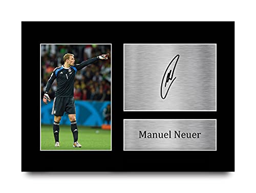 HWC Trading A4 Manuel Neuer Deutschland-Geschenke gedruckt Autogramm Bild für Fans und Unterstützer der Unterzeichnung - A4 von HWC Trading