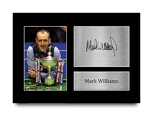 HWC Trading A4 Mark Williams Snooker Geschenke Gedrucktes Signiertes Autogramm Foto für Fans von Snooker Memorabilien von HWC Trading