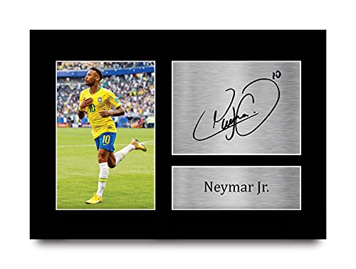 HWC Trading A4 Neymar Jr Brasilien Geschenke gedruckt Autogramm Bild für Fans und Unterstützer der Unterzeichnung - A4 von HWC Trading