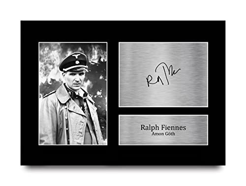 HWC Trading A4 Ralph Fiennes Schindler's List Geschenke Geducktes Signiertes Autogramm Foto für Fans von Film Memorabilien von HWC Trading