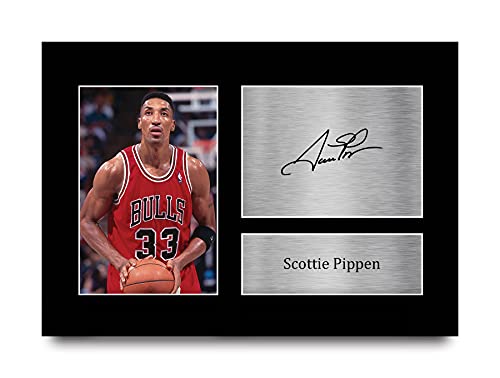 HWC Trading A4 Scottie Pippen Chicago Bulls Geschenke Gedruckt, Signiert Autogramm Bild für Basketball-Erinnerungsstücke-Fans von HWC Trading