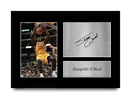 HWC Trading A4 Shaquille O'Neal LA Lakers Geschenke Gedruckt, Signiert Autogramm Bild für Basketball-Erinnerungsstücke-Fans von HWC Trading