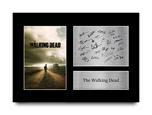 HWC Trading A4 The Walking Dead Cast Andrew Lincon, Danai Gurira Geschenke Gedrucktes Signiertes Autogramm Foto für Fans von Fernsehn Memorabilien - A4 von HWC Trading