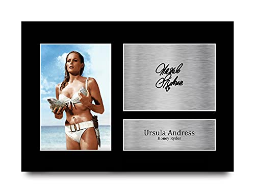 HWC Trading A4 Ursula Andress James Bond Dr No Geschenke Gedruckt, Signiert Autogramm Bild Für Film-Erinnerungsstücke-Fans von HWC Trading