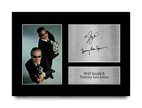 HWC Trading A4 Will Smith & Tommy Lee Jones Men in Black Geschenke Gedruckt, Signiert Autogramm Bild Für Film-Erinnerungsstücke-Fans von HWC Trading