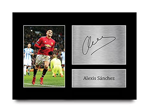 HWC Trading Alexis Sanchez A4 Ungerahmt Signiert Gedruckt Autogramme Bild Druck-Fotoanzeige Geschenk Für Fußball Fans von HWC Trading