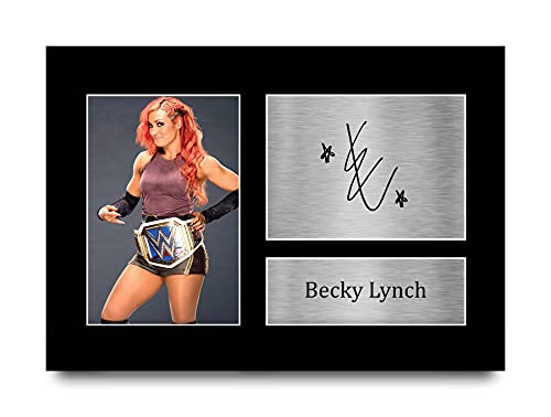 HWC Trading Becky Lynch A4 Ungerahmt Signiert Gedruckt Autogramme Bild Druck-Fotoanzeige Geschenk Für Wwe Wrestling-Fans von HWC Trading