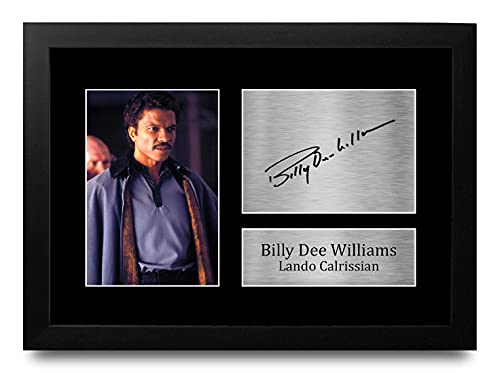 HWC Trading Billy Dee Williams A4 Gerahmte Signiert Gedruckt Autogramme Bild Druck-Fotoanzeige Geschenk Für Star Wars Lando Calrissian Filmfans von HWC Trading