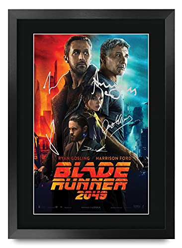 HWC Trading Blade Runner A3 Gerahmte Signiert Gedruckt Autogramme Bild Druck-Fotoanzeige Geschenk Für Filmfans von HWC Trading