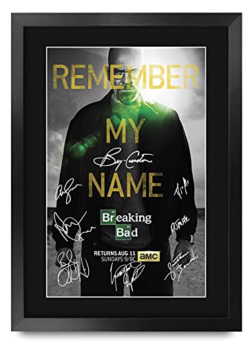 HWC Trading Breaking Bad A3 Gerahmte Signiert Gedruckt Autogramme Bild Druck-Fotoanzeige Geschenk Für Tv-Show-Fans von HWC Trading