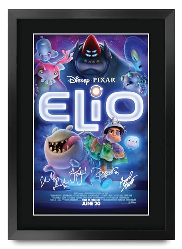 HWC Trading Elio 2025 Geschenke Geduckter Poster Signiertes Autogramm Foto für Fans von Film Memorabilien - A3 Gerahmt von HWC Trading