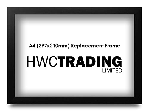 HWC Trading Ersatz-Bilderrahmen, passend für alle unsere A4 signierten gedruckten Designs und Fotos, Schwarz HWC Trading Ersatz-Bilderrahmen, passend für alle unsere A4 signierten gedruckten Designs und Fotos, Schwarz von HWC Trading