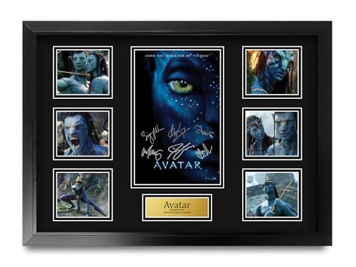 HWC Trading Avatar Geschenke Geducktes Signiertes Autogramm Präsentationsdisplay für Fans von Film Memorabilien - A2 Gerahmt von HWC Trading