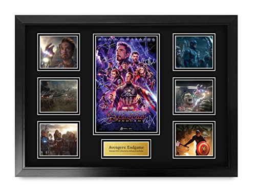 HWC Trading FR A2 Avengers Endgame Robert Downey Jr Geschenke Geducktes Signiertes Autogramm Präsentationsdisplay für Fans von Film Memorabilien - A2 Gerahmt von HWC Trading