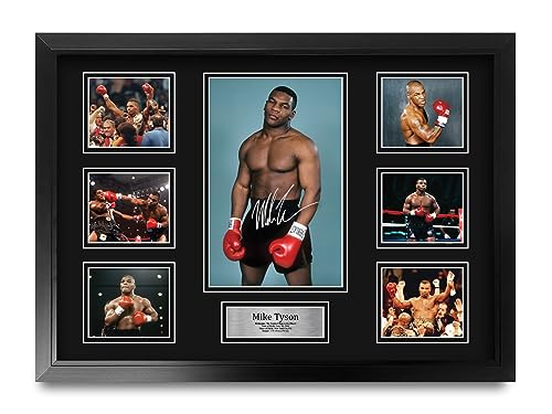 HWC Trading FR A2 Mike Tyson Geschenke Gedrucktes Signiertes Autogramm Foto für Fans von Boxsport Memorabilien - A2 Gerahmt von HWC Trading