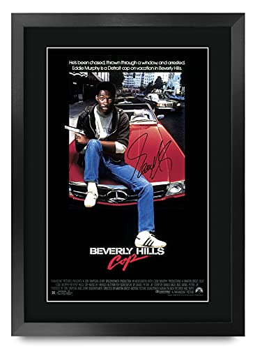 HWC Trading FR A3 Beverly Hills Cop 1 Eddie Murphy Gifts gedrucktes Poster, signiertes Autogramm, Bild für Film-Andenken, A3, gerahmt von HWC Trading