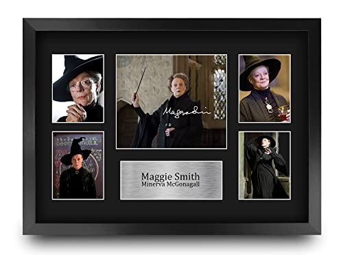 HWC Trading FR A3 Maggie Smith Harry Potter Minerva McGonagall Geschenke Geducktes Signiertes Autogramm Fotodisplay für Fans von Film Memorabilien - A3 Framed HWC Trading FR A3 Maggie Smith Harry Potter Minerva McGonagall Geschenke Geducktes Signiertes Autogramm Fotodisplay für Fans von Film Memorabilien - A3 Framed von HWC Trading