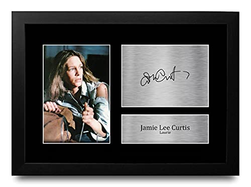 HWC Trading FR A4 Jamie Lee Curtis Halloween Geschenke Gedruckt, Signiert Autogramm Bild Für Film-Erinnerungsstücke-Fans - A4 Framed von HWC Trading