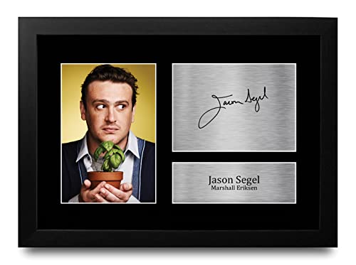 HWC Trading FR A4 Jason Segel How I Met Your Mother Geschenke Gedrucktes Signiertes Autogramm Foto für Fans von Fernsehshows - A4 Framed von HWC Trading