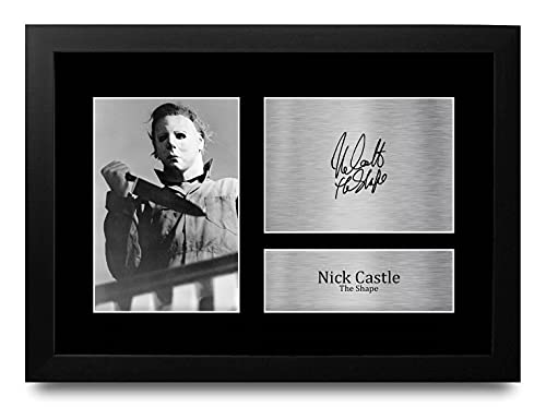 HWC Trading FR A4 Nick Castle Halloween Geschenke Gedruckt, Signiert Autogramm Bild Für Film-Erinnerungsstücke-Fans - A4 Framed von HWC Trading