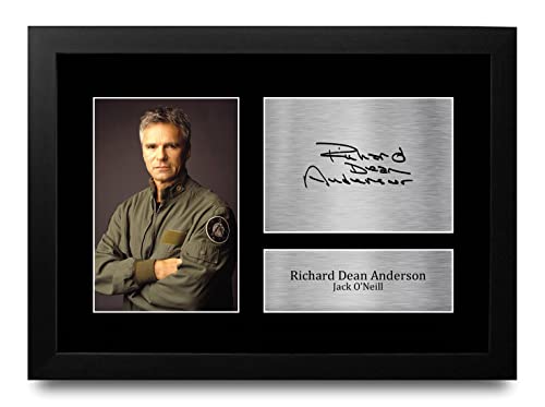 HWC Trading FR A4 Richard Dean Stargate SG-1 Geschenke Gedrucktes Signiertes Autogramm Foto für Fans von Fernsehshows - A4 Framed von HWC Trading