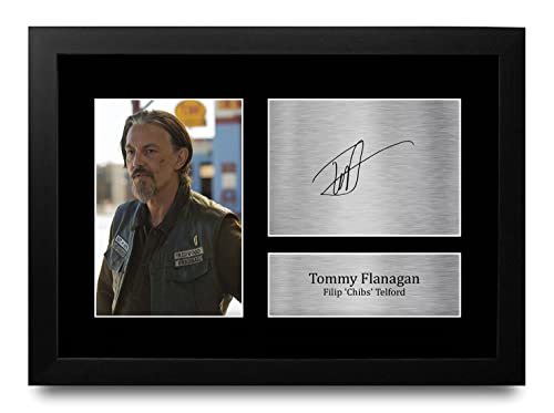 HWC Trading FR A4 Tommy Flanagan Sons of Anarchy Geschenke Gedrucktes Signiertes Autogramm Foto für Fans von Fernsehshows - A4 Framed von HWC Trading