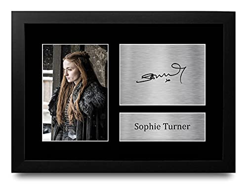 HWC Trading FR Sophie Turner Game of Thrones Sansa Stark Geschenke gedruckt Autogramm Bild für TV-Fanartikel Fans Signed - A4 Eingerahmt HWC Trading FR Sophie Turner Game of Thrones Sansa Stark Geschenke gedruckt Autogramm Bild für TV-Fanartikel Fans Signed - A4 Eingerahmt von HWC Trading