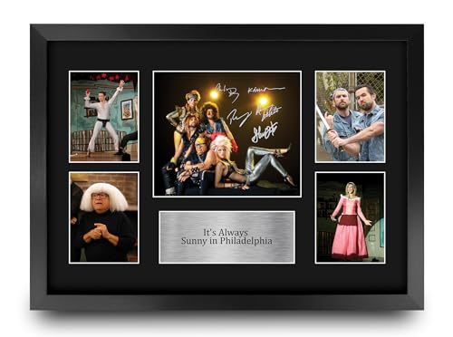 HWC Trading It's Always Sunny in Philadelphia Geschenke Geducktes Signiertes Autogramm Fotodisplay Montagedisplay für Fans von Fernsehshows - A3 Gerahmt HWC Trading It's Always Sunny in Philadelphia Geschenke Geducktes Signiertes Autogramm Fotodisplay Montagedisplay für Fans von Fernsehshows - A3 Gerahmt von HWC Trading