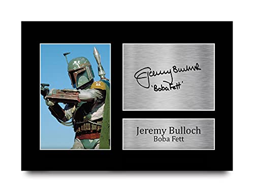 HWC Trading Jeremy Bulloch A4 Ungerahmt Signiert Gedruckt Autogramme Bild Druck-Fotoanzeige Geschenk Für Star Wars Boba Fett Filmfans von HWC Trading