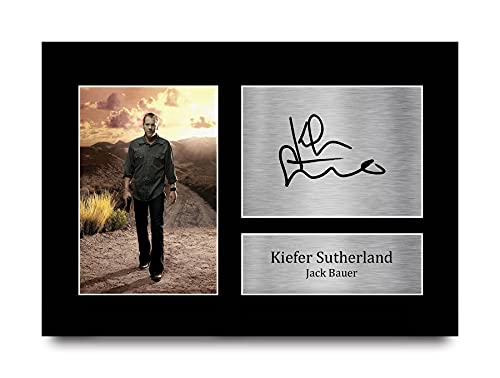 HWC Trading Kiefer Sutherland A4 Ungerahmt Signiert Gedruckt Autogramme Bild Druck-Fotoanzeige Geschenk Für Jack Bauer 24 Tv-Show-Fans von HWC Trading