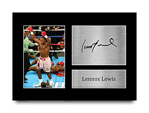 HWC Trading Lennox Lewis A4 Ungerahmt Signiert Gedruckt Autogramme Bild Druck-Fotoanzeige Geschenk Für Boxfans von HWC Trading