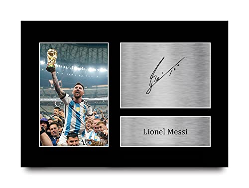 HWC Trading Lionel Messi A4 Ungerahmt Signiert Gedruckt Autogramme Bild Druck-Fotoanzeige Geschenk Für Argentina Barcelona Fußball Fans HWC Trading Lionel Messi A4 Ungerahmt Signiert Gedruckt Autogramme Bild Druck-Fotoanzeige Geschenk Für Argentina Barcelona Fußball Fans von HWC Trading