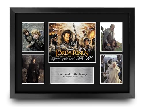 HWC Trading Lord of the Rings 3 Return Geschenke Geducktes Signiertes Autogramm Präsentationsdisplay für Fans von Film Memorabilien - A3 Gerahmt HWC Trading Lord of the Rings 3 Return Geschenke Geducktes Signiertes Autogramm Präsentationsdisplay für Fans von Film Memorabilien - A3 Gerahmt von HWC Trading