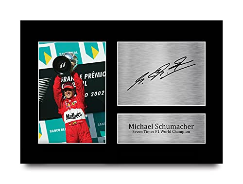 HWC Trading Michael Schumacher A4 Ungerahmt Signiert Gedruckt Autogramme Bild Druck-Fotoanzeige Geschenk Für F1 Formel Eins Fans HWC Trading Michael Schumacher A4 Ungerahmt Signiert Gedruckt Autogramme Bild Druck-Fotoanzeige Geschenk Für F1 Formel Eins Fans von HWC Trading