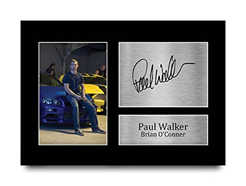 HWC Trading Paul Walker Brian O'Conner A4 Ungerahmt Signiert Gedruckt Autogramme Bild Druck-Fotoanzeige Geschenk Für Fast & Furious Filmfans von HWC Trading