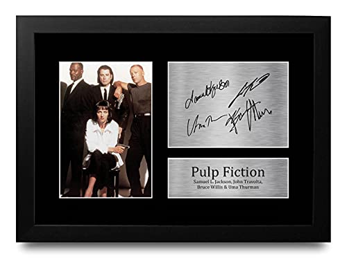 HWC Trading Pulp Fiction A4 Gerahmte Signiert Gedruckt Autogramme Bild Druck-Fotoanzeige Geschenk Für Filmfans HWC Trading Pulp Fiction A4 Gerahmte Signiert Gedruckt Autogramme Bild Druck-Fotoanzeige Geschenk Für Filmfans von HWC Trading