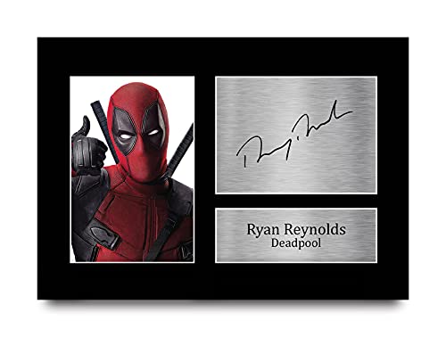 HWC Trading Ryan Reynolds A4 Ungerahmt Signiert Gedruckt Autogramme Bild Druck-Fotoanzeige Geschenk Für Deadpool Filmfans von HWC Trading