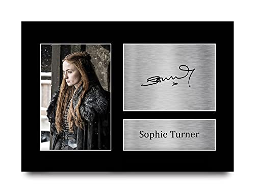 HWC Trading Sophie Turner A4 gedrucktes Autogramm Sansa Stark Game of Thrones Druck Foto Bild Display von HWC Trading
