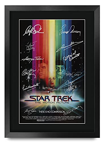 HWC Trading Star Trek The Motion Picture A3 Gerahmte Signiert Gedruckt Autogramme Bild Druck-Fotoanzeige Geschenk Für Filmfans von HWC Trading