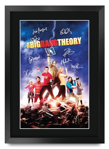 HWC Trading The Big Bang Theory Geschenke Gedrucktes Signiertes Autogramm Poster für Fans von Fernsehn Memorabilien - A3 Gerahmt HWC Trading The Big Bang Theory Geschenke Gedrucktes Signiertes Autogramm Poster für Fans von Fernsehn Memorabilien - A3 Gerahmt von HWC Trading